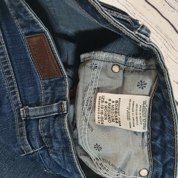 Lee Natural Bootcut Washed Blue Jeans Size 8 - Picture 6 of 6